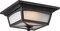 Essex 1-Light Flush Mounted Light Fixture in Sterling Black Finish